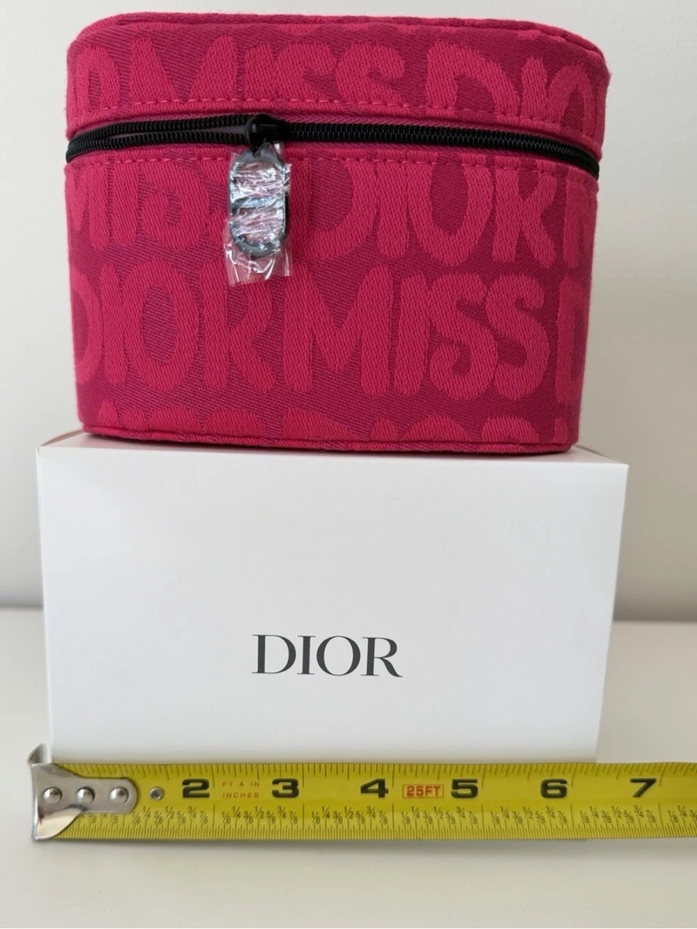 Christian Dior Cosmetic Makeup Bag Zip Case Travel Pouch NWT with box - Picture 4 of 5